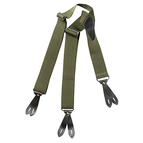 Подтяжки Swedteam Braces Buttons (Y-образные) под пуговицы (407 Green)
