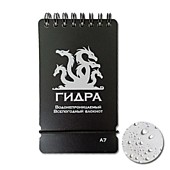 Водонепроницаемый всепогодный блокнот Гидра (черный А7)