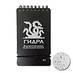 Водонепроницаемый всепогодный блокнот Гидра (черный А7)